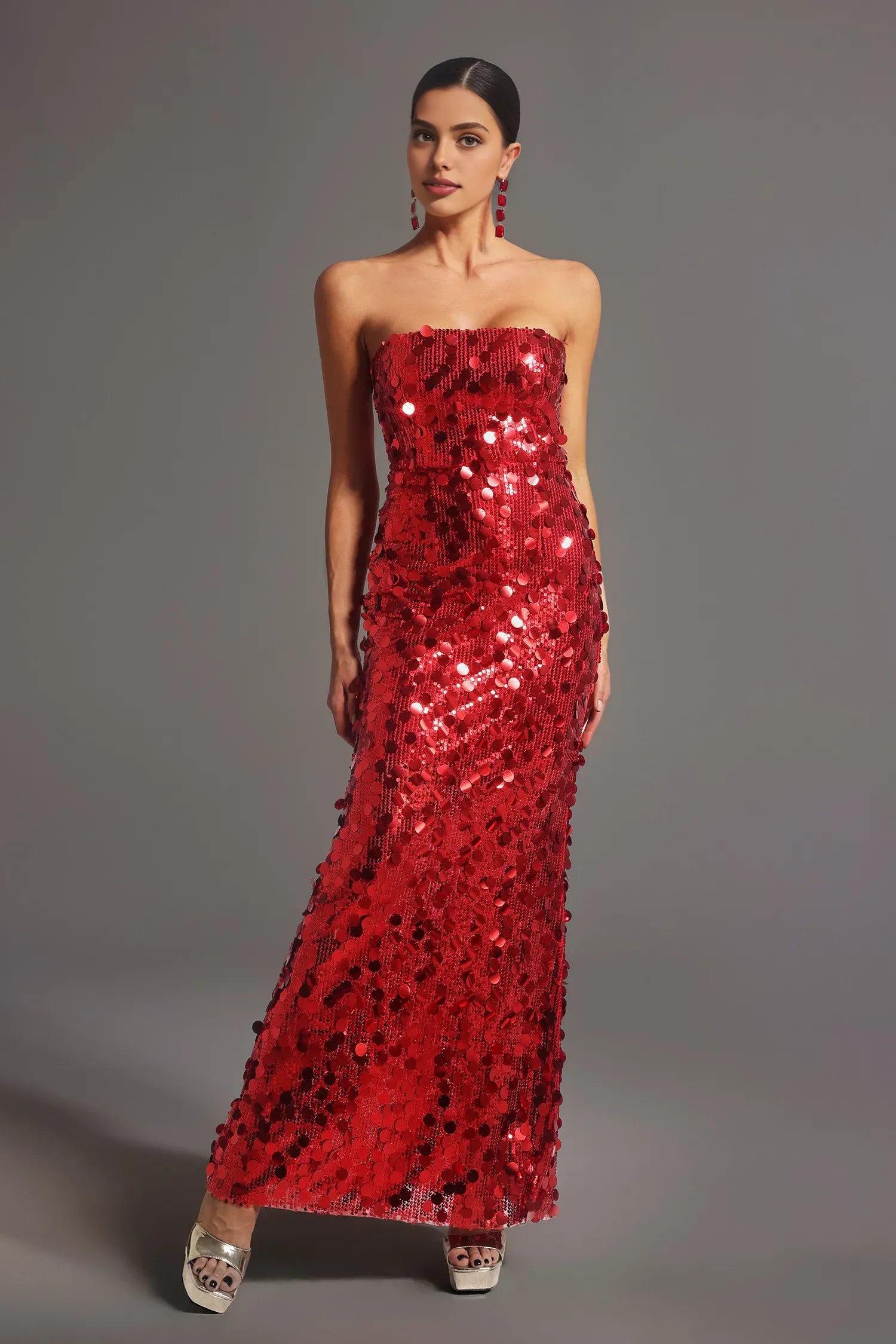 Robe Weitese chaude en plein air mariage saison banquet passage à l'âge adulte cérémonie plage bord de mer festival mariage fiançailles passage à l'âge adulte cérémonie flash longue paillettes bustier robe moulante pour femmes robe de bal